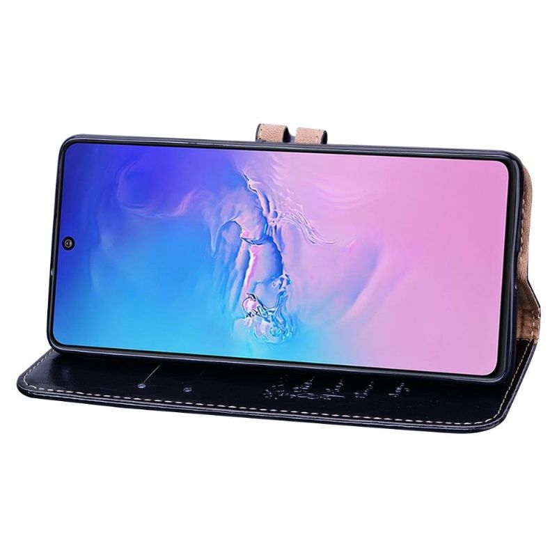 Lærdeksel Til Samsung Galaxy S10 Lite Originalitet Deluxe Vintage Skinneffekt