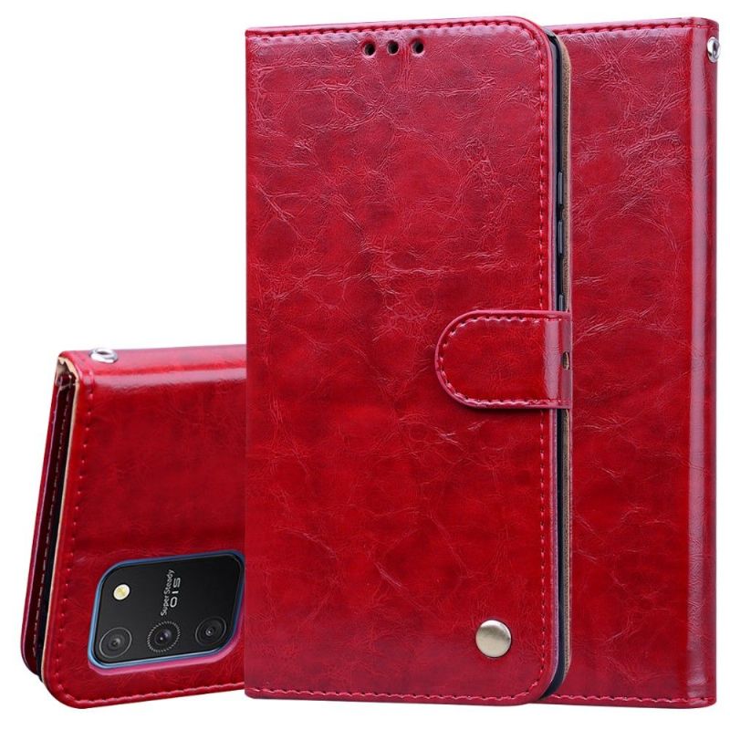 Lærdeksel Til Samsung Galaxy S10 Lite Originalitet Deluxe Vintage Skinneffekt