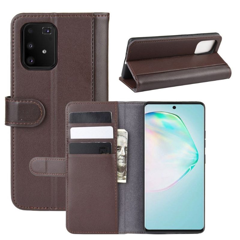 Lærdeksel Til Samsung Galaxy S10 Lite Premium Skinn