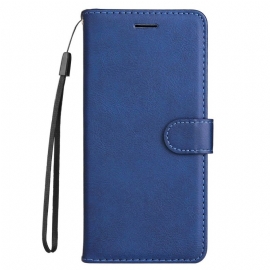 Folio Deksel Til Xiaomi Redmi Note 14 Pro Plus 5g Ensfarget Kunstig Skinn