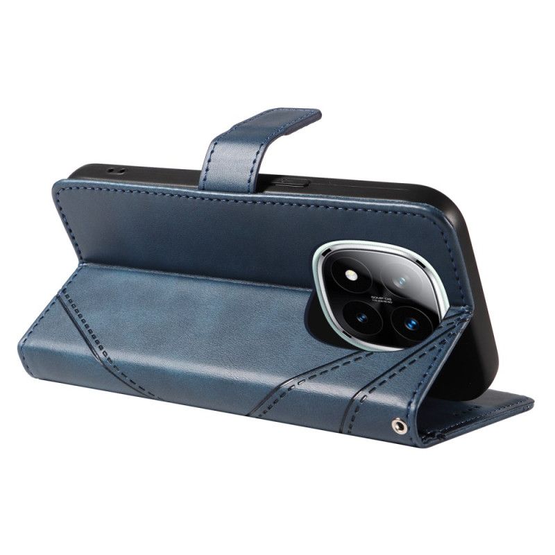 Folio Deksel Til Xiaomi Redmi Note 14 Pro Plus 5g Tofarget Stripete Strap-on