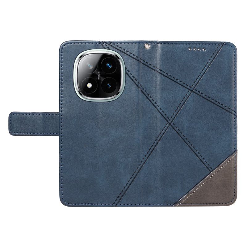 Folio Deksel Til Xiaomi Redmi Note 14 Pro Plus 5g Tofarget Stripete Strap-on