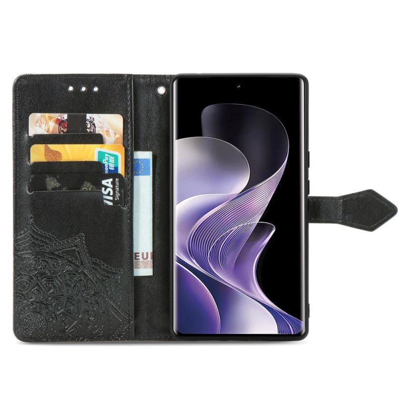 Folio Deksel Xiaomi Redmi Note 14 Pro Plus 5g Barokk Mandala Beskyttelse Deksel