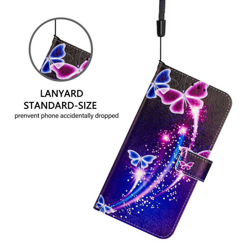 Folio Deksel Xiaomi Redmi Note 14 Pro Plus 5g Festlig Sommerfuglmønster Beskyttelse Deksel