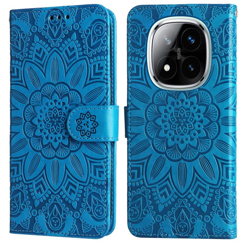 Folio Deksel Xiaomi Redmi Note 14 Pro Plus 5g Flamboyant Mandala Beskyttelse Deksel