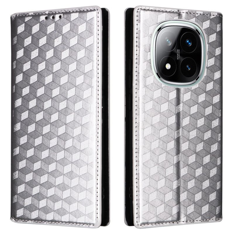 Folio Deksel Xiaomi Redmi Note 14 Pro Plus 5g Glanset 3d-mønster Beskyttelse Deksel