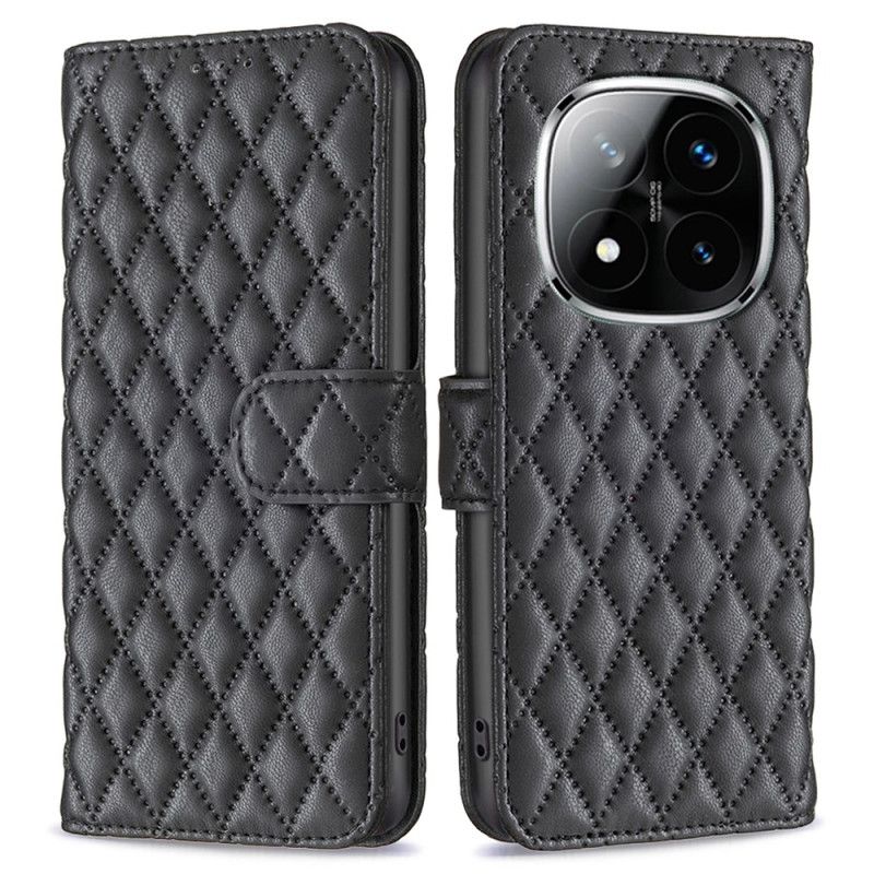 Folio Deksel Xiaomi Redmi Note 14 Pro Plus 5g Klassisk Quiltet Beskyttelse Deksel