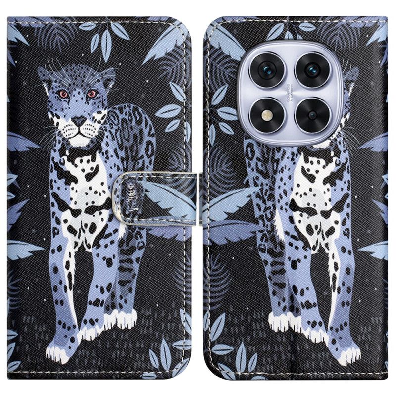 Folio Deksel Xiaomi Redmi Note 14 Pro Plus 5g Leopardmønster Beskyttelse Deksel