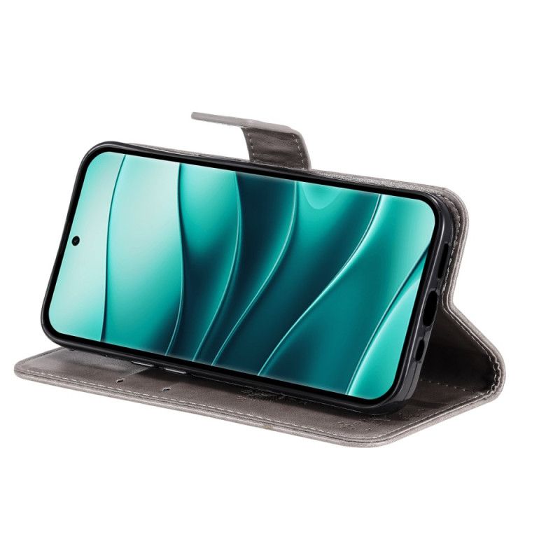 Folio Deksel Xiaomi Redmi Note 14 Pro Plus 5g Tre Og Katt Beskyttelse Deksel