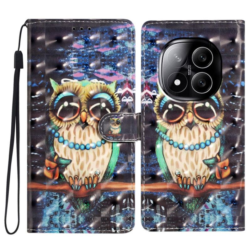 Folio Deksel Xiaomi Redmi Note 14 Pro Plus 5g Ugle 3d