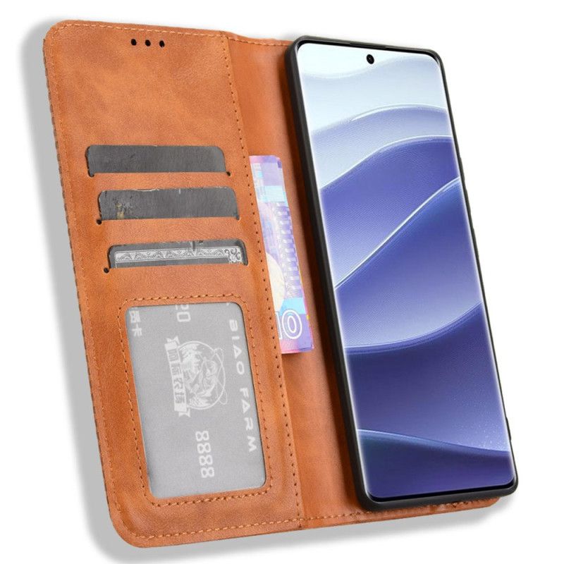 Folio Deksel Xiaomi Redmi Note 14 Pro Plus 5g Vintage Kant