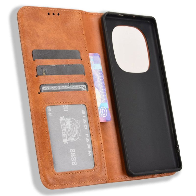 Folio Deksel Xiaomi Redmi Note 14 Pro Plus 5g Vintage Kant