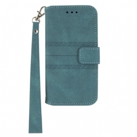 Lærdeksel Folio Deksel Xiaomi Redmi Note 14 Pro Plus 5g Frise Og Stropp