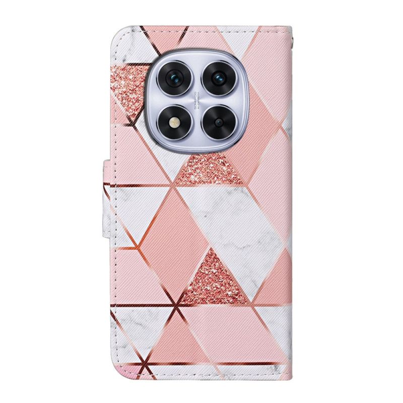 Lærdeksel Folio Deksel Xiaomi Redmi Note 14 Pro Plus 5g Mobildeksel Marmormønster