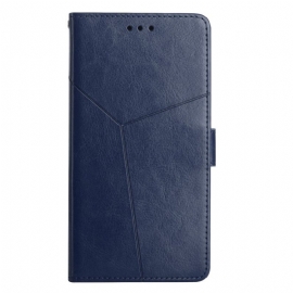 Lærdeksel Folio Deksel Xiaomi Redmi Note 14 Pro Plus 5g Mobildeksel Y-design Med Stropp