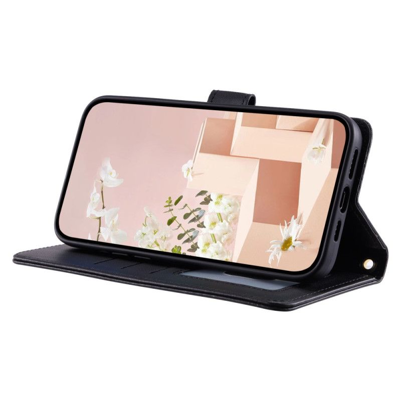 Lærdeksel Folio Deksel Xiaomi Redmi Note 14 Pro Plus 5g Vattert Eleganse