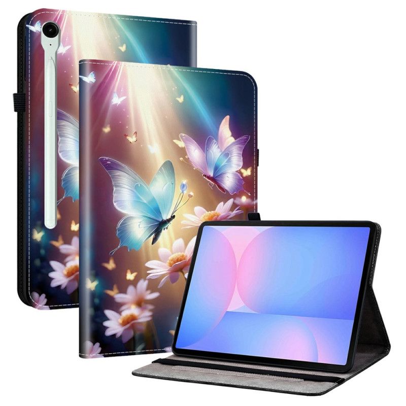 Case Etui Samsung Galaxy Tab S10 Fe Plus Mobildeksel Lysende Sommerfugler