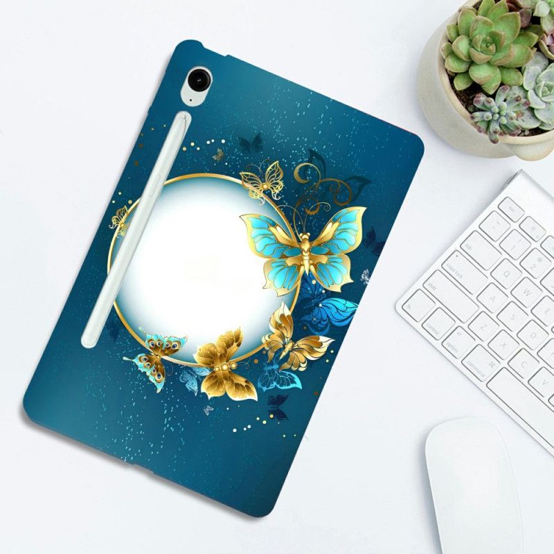 Deksel Samsung Galaxy Tab S10 Fe Plus Sirkel Og Sommerfugler
