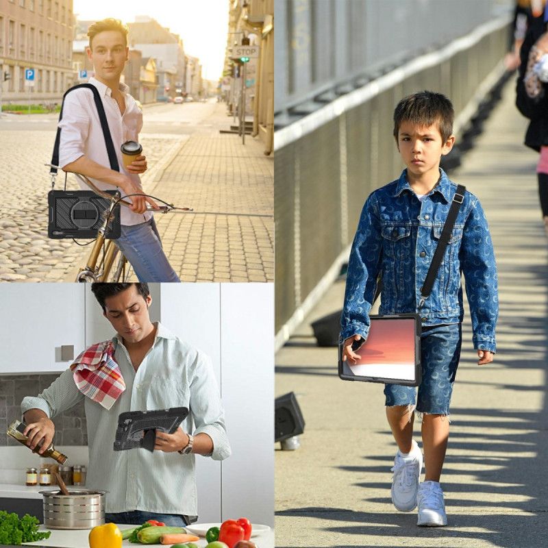 Deksel Til Samsung Galaxy Tab S10 Fe Plus Stativ Og Skulderstropp