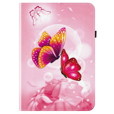 Etui Til Samsung Galaxy Tab S10 Fe Plus Rosa Sommerfugler