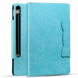 Lærdeksel Folio Deksel Samsung Galaxy Tab S10 Fe Plus Kattelås