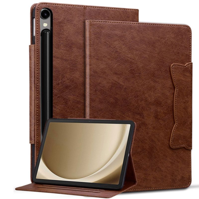 Lærdeksel Folio Deksel Samsung Galaxy Tab S10 Fe Plus Kattelås