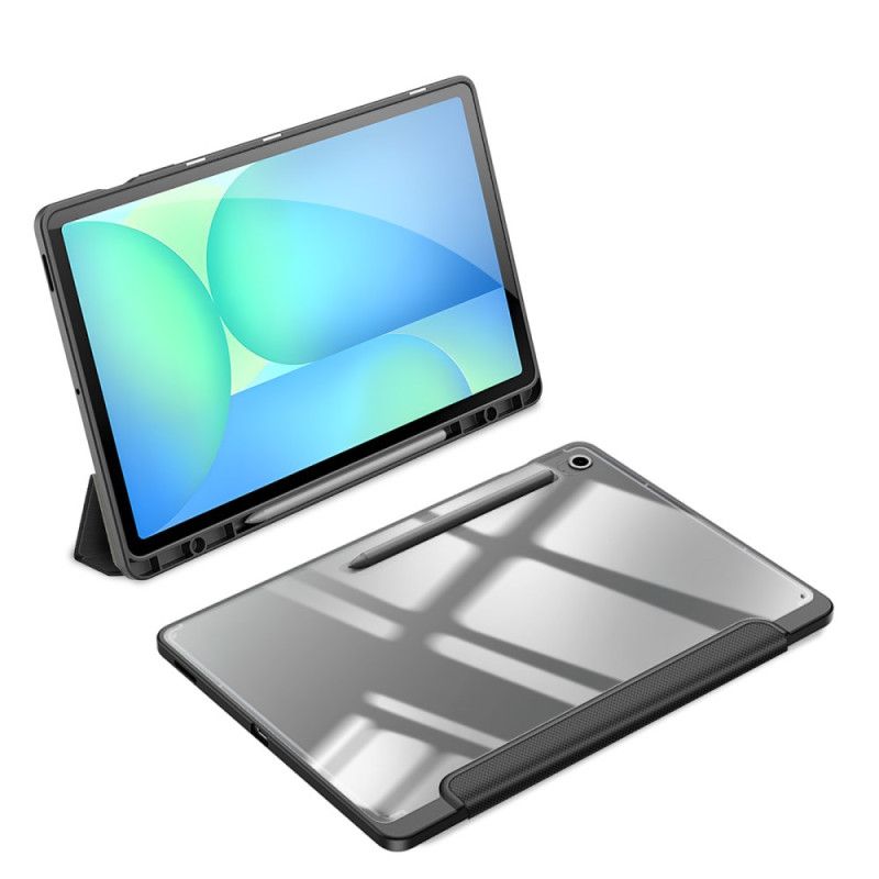 Samsung Galaxy Tab S10 Fe Plus Gjennomsiktig Bakside Med Tre Paneler