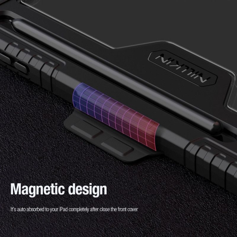 Samsung Galaxy Tab S10 Fe Plus Nillkin-støtfanger Med Origami-stativ Og Skyvedeksel