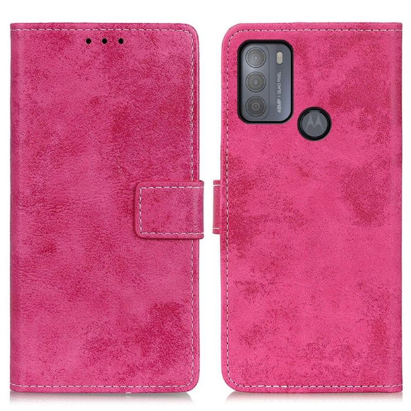 Folio Deksel Til Motorola Moto G50 Cyrius Faux Leather Vintage