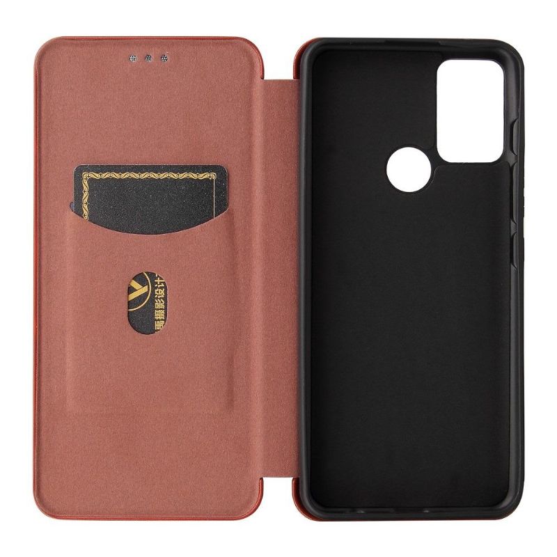Folio Deksel Til Motorola Moto G50 Karbonfiberstil Imitert Skinn