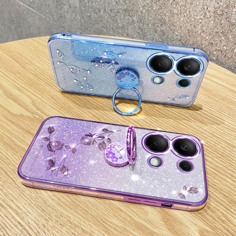 Deksel Poco X6 5g Glitter Og Rhinestone Ring-holder