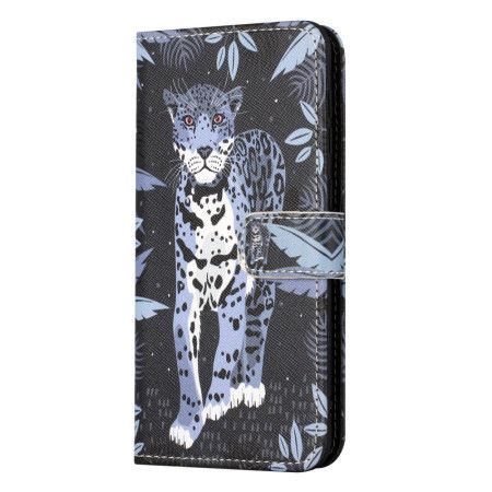Folio Deksel Poco X6 5g Leopardstropp Beskyttelse Deksel