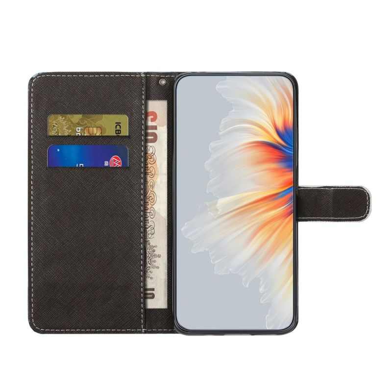 Folio Deksel Poco X6 5g Leopardstropp Beskyttelse Deksel
