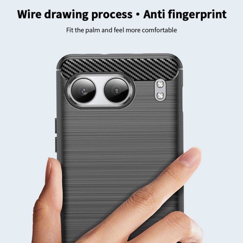 Deksel Oneplus Nord 4 Børstet Karbonfiber