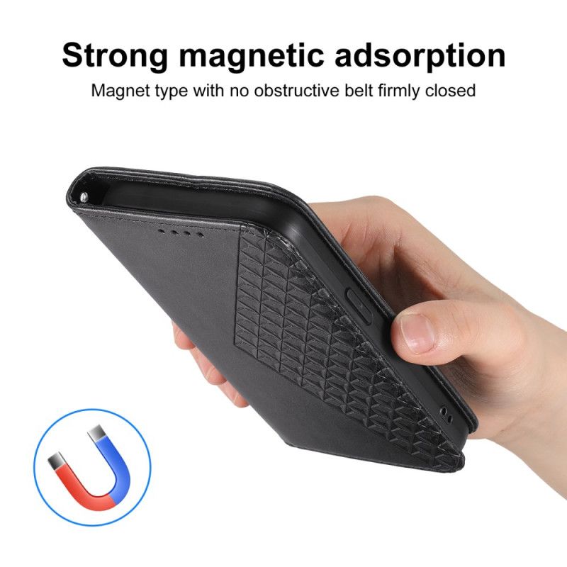 Folio Deksel Lær Oneplus Nord 4 Diamantfinish Med Stropp