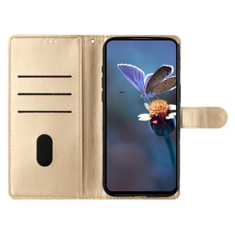 Folio Deksel Oneplus Nord 4 Blomsterstroppdesign