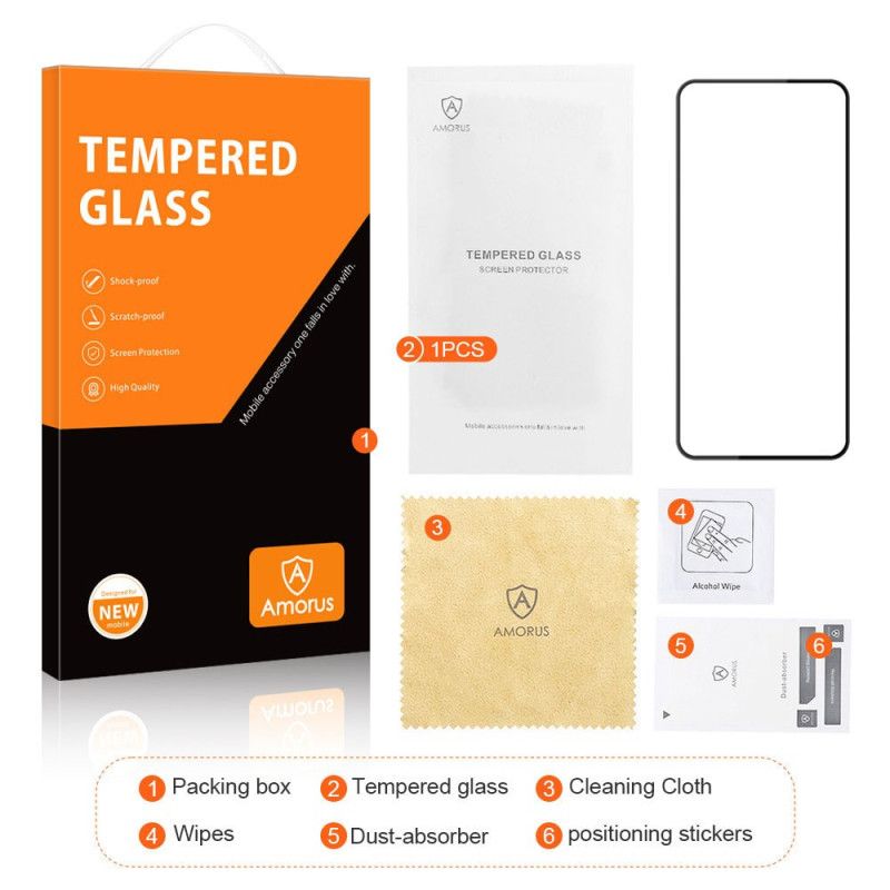 Heldekkende Skjermbeskytter I Herdet Glass For Oneplus Nord 4