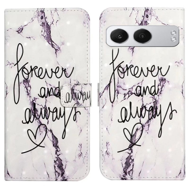 Lærdeksel Folio Deksel Oneplus Nord 4 3d-mønster