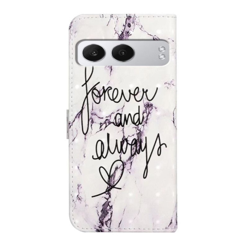 Lærdeksel Folio Deksel Oneplus Nord 4 3d-mønster