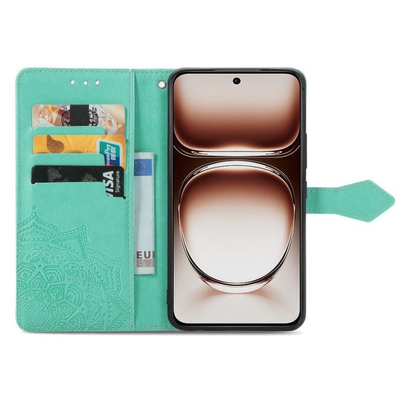 Lærdeksel Folio Deksel Oneplus Nord 4 Barokk Mandala