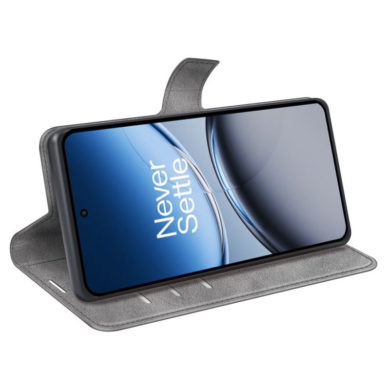 Lærdeksel Folio Deksel Oneplus Nord 4 Mobildeksel Skinnstil