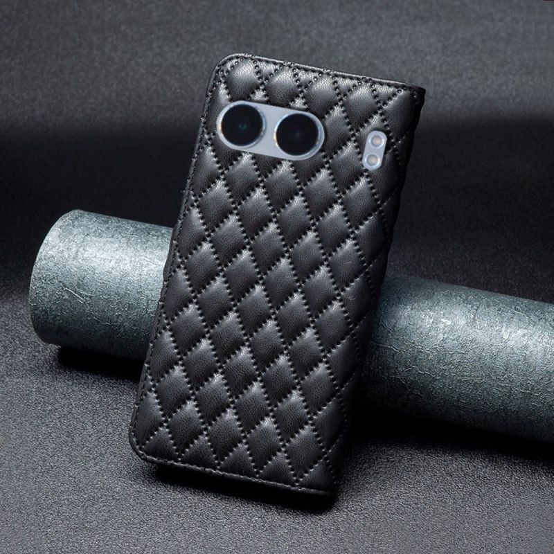 Lærdeksel Folio Deksel Oneplus Nord 4 Mobildeksel Vattert Binfen Color