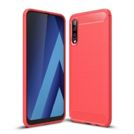 Deksel Til Samsung Galaxy A70 Karbonbørstet Gel