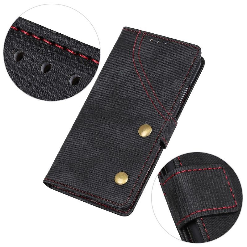 Case Til Sony Xperia 10 Plus Stofftrekk Med Sømmer
