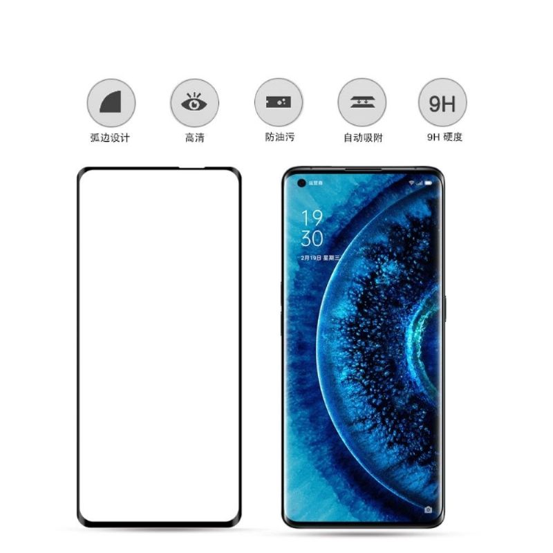 Oppo Find X2 Pro Skjermbeskytter I Herdet Glass I Full Størrelse