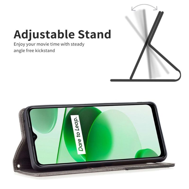 Folio Deksel Til Realme GT Neo 3 Célinia Style Skinnkortholder