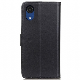 Folio Deksel Til Samsung Galaxy A03 Core Grunnleggende Kunstskinn