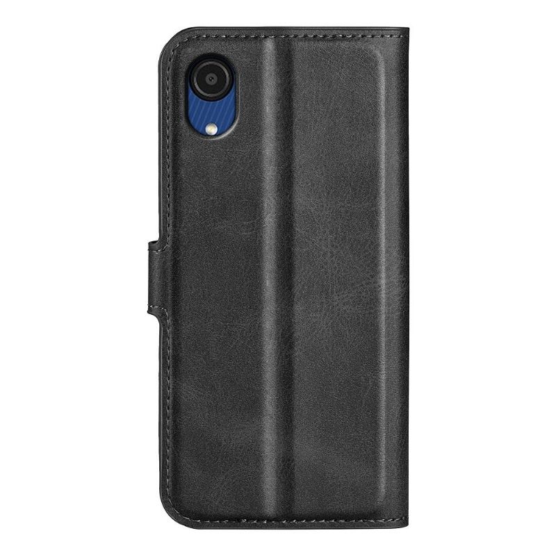 Folio Deksel Til Samsung Galaxy A03 Core Lommebok Skinnstil