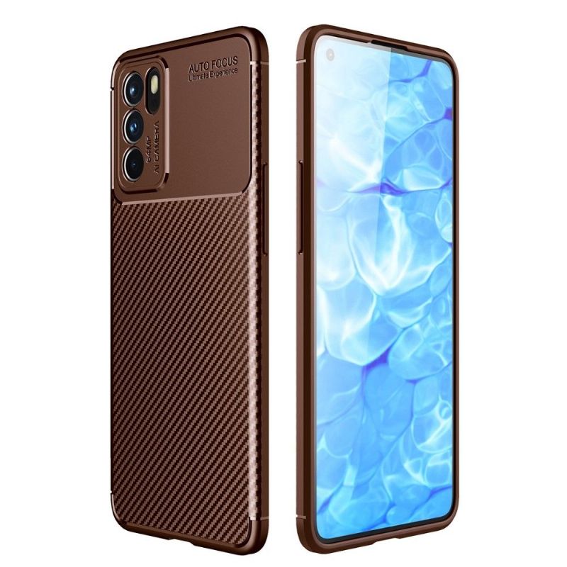 Deksel Til Oppo Reno 6 5G Karbonfiberstil
