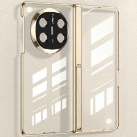 Deksel Huawei Mate X6 Gjennomsiktig Med Hengsel Og Herdet Glass Beskyttelse Deksel